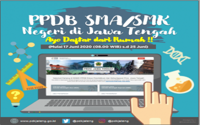 Alur Pendaftaran PPDB Th. Pelajaran 2020/2021 Prov/ Jateng